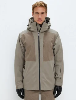 Andrew Cord Ski Jacket - Beige