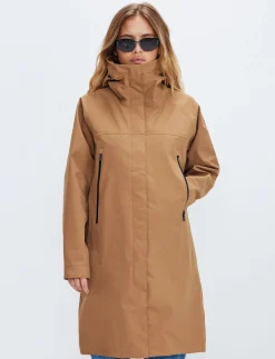Angela 3L Coat - Camel Brown