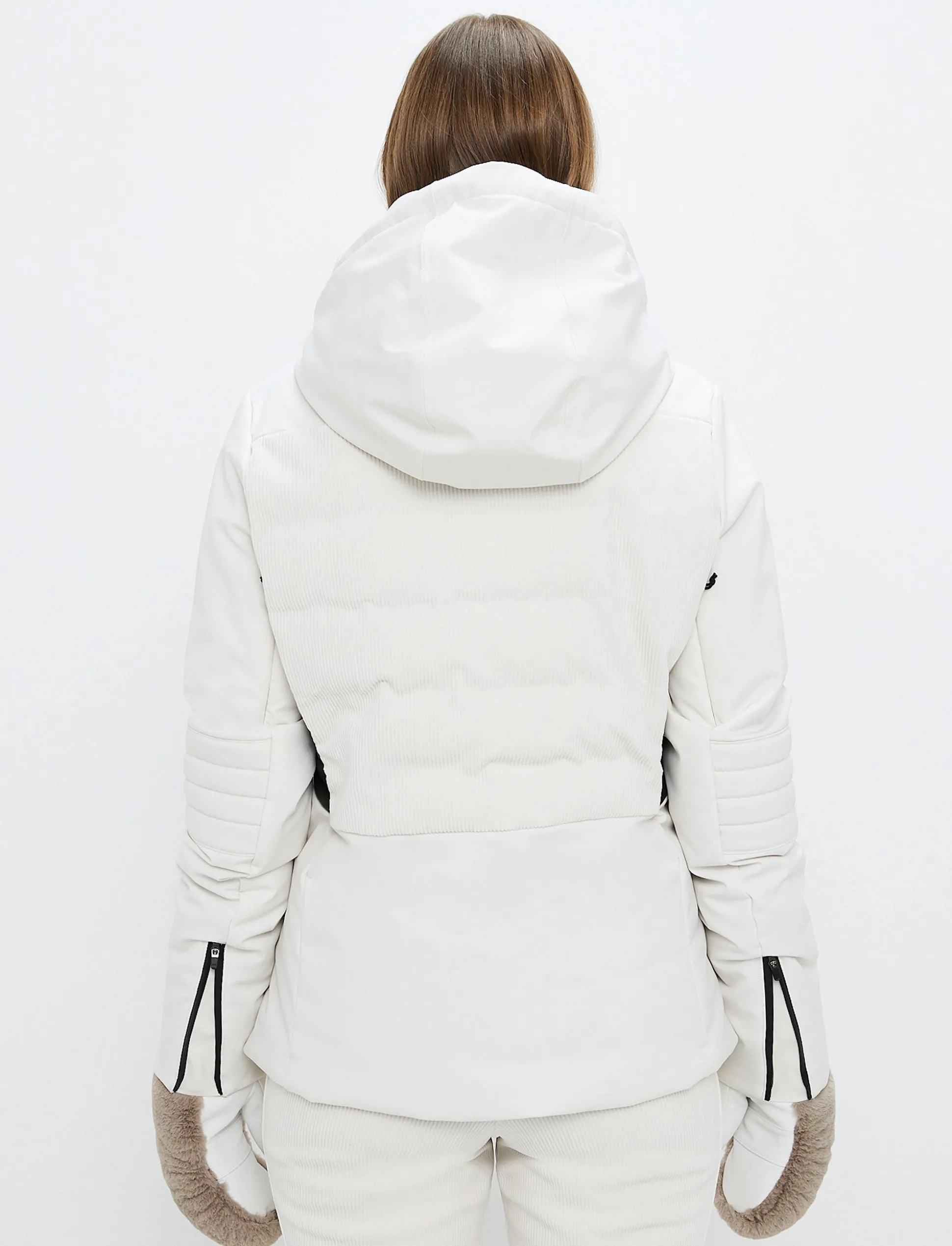 Clarice W Cord Ski Jacket - Winter White