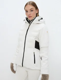Clarice W Cord Ski Jacket - Winter White
