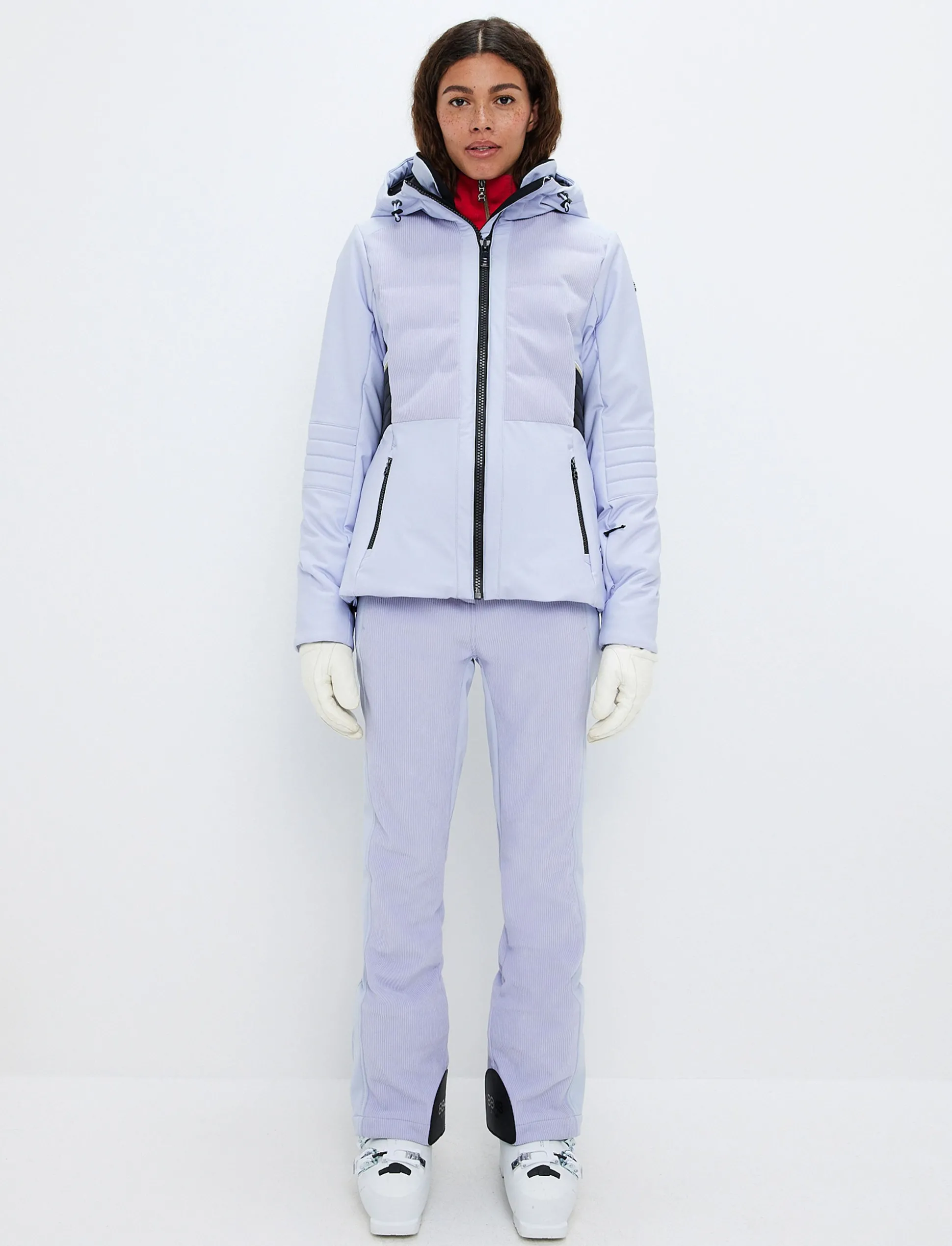 Clarice W Cord Ski Jacket - Icelandic Blue