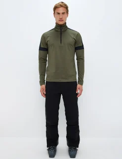 Dino 1/2 Zip Sweat - Army Green