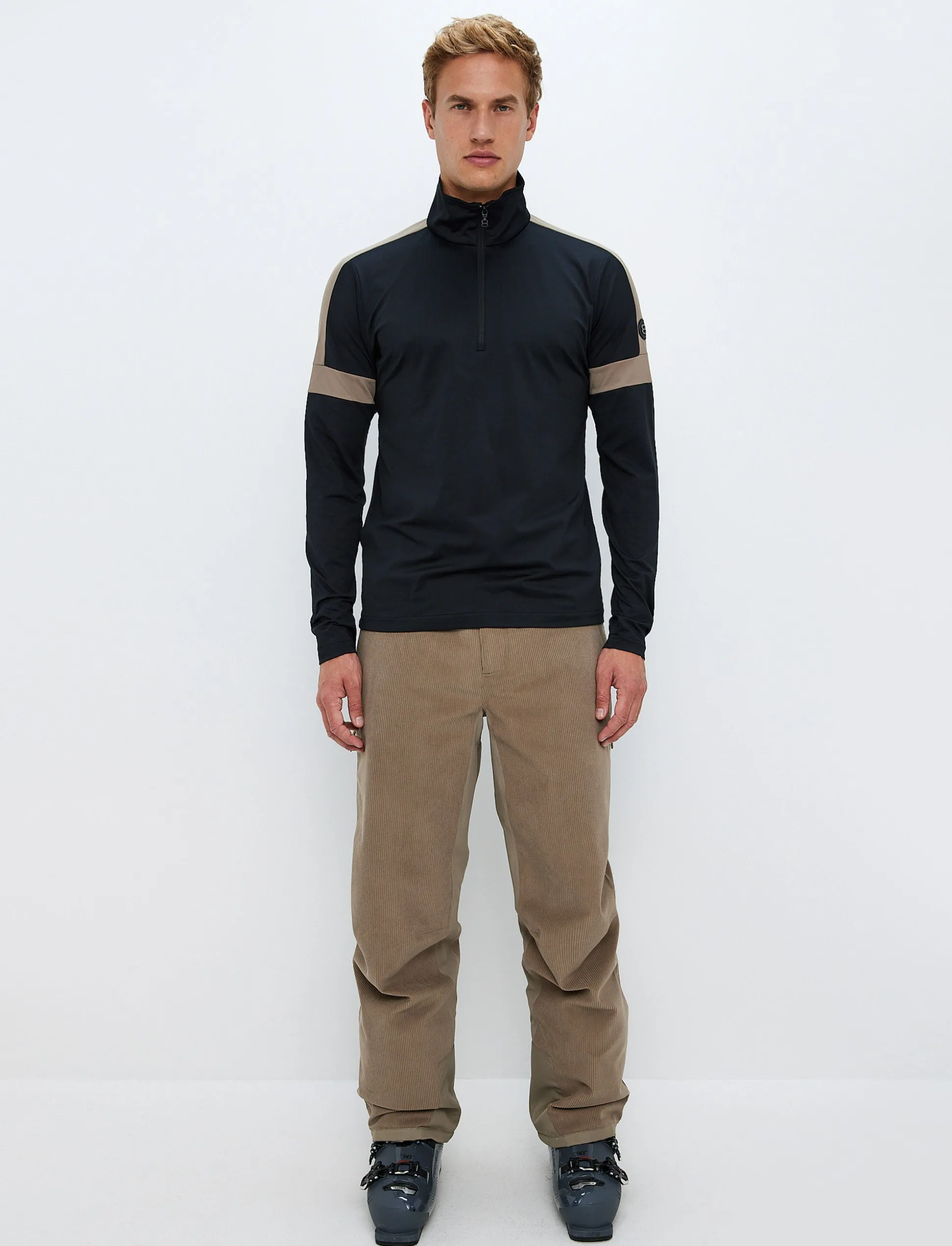 Dino 1/2 Zip Sweat - Black