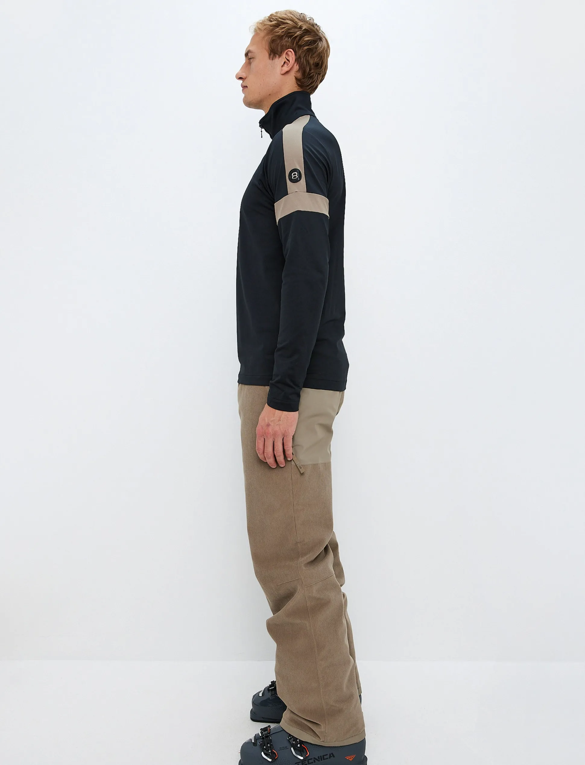 Dino 1/2 Zip Sweat - Black