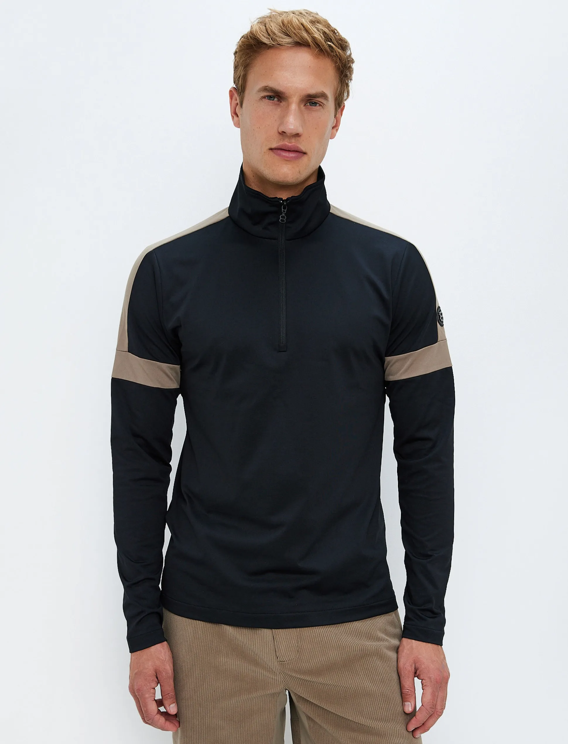 Dino 1/2 Zip Sweat - Black