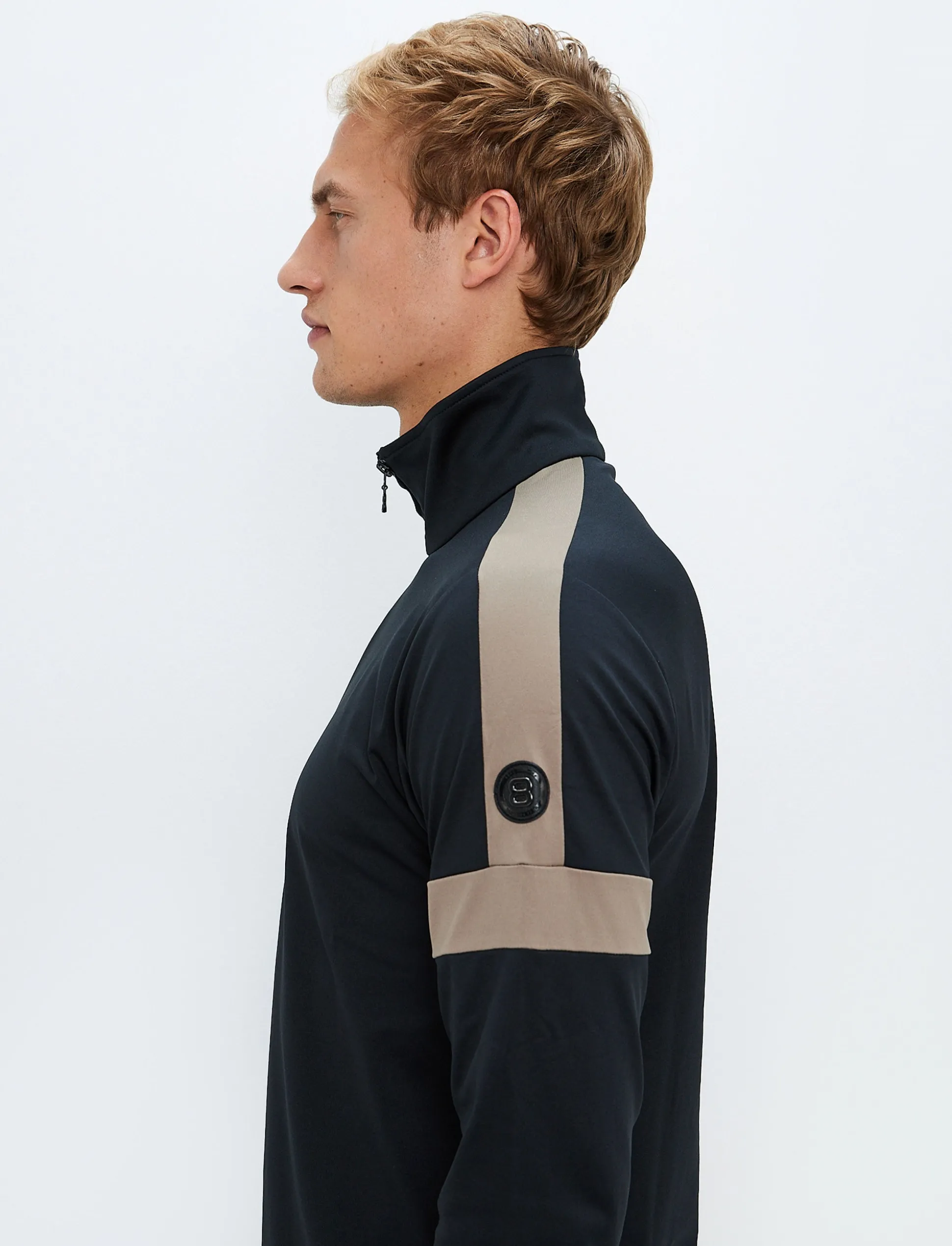 Dino 1/2 Zip Sweat - Black