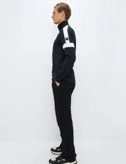 Dino 1/2 Zip Sweat - Black/White