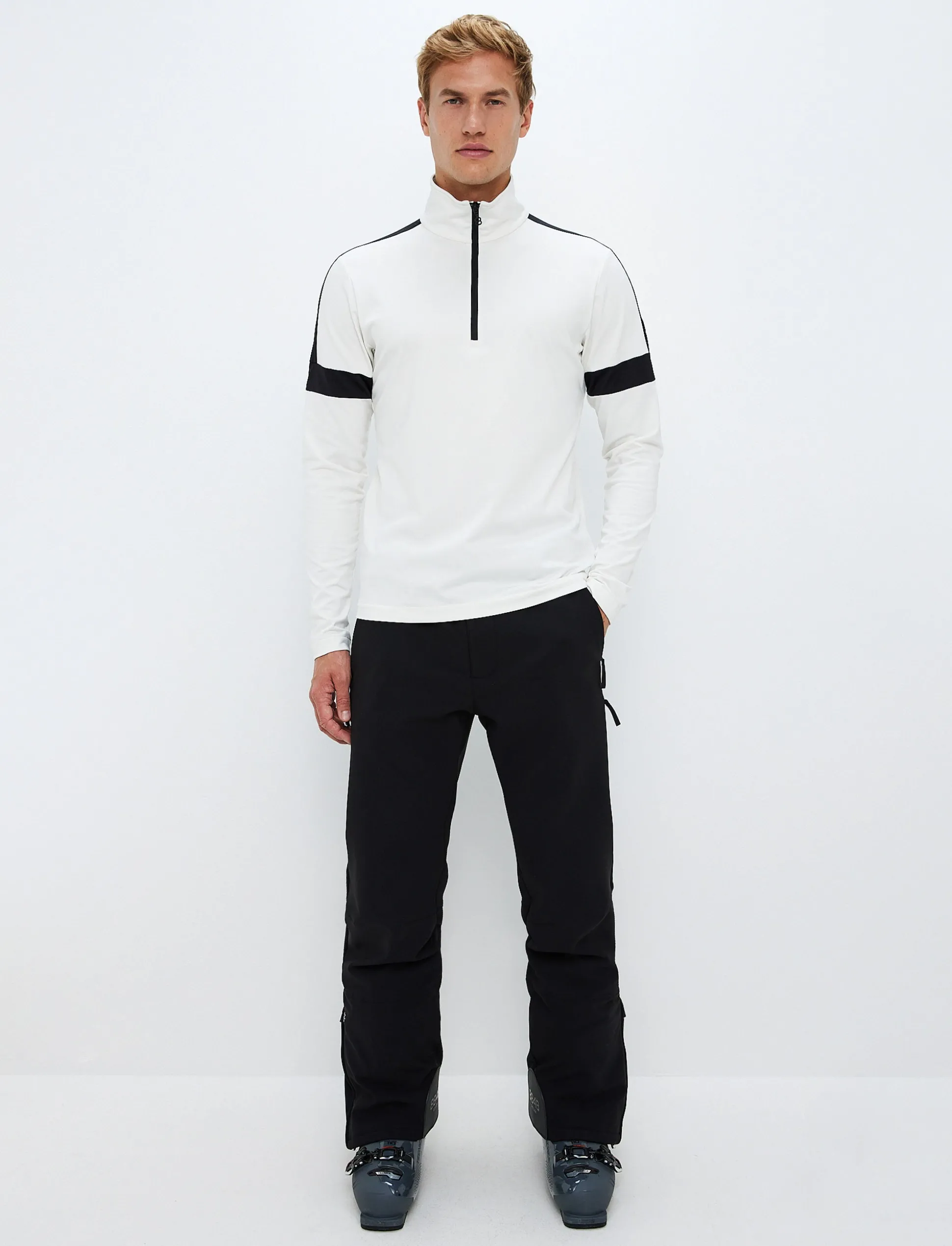 Dino 1/2 Zip Sweat - Blanc