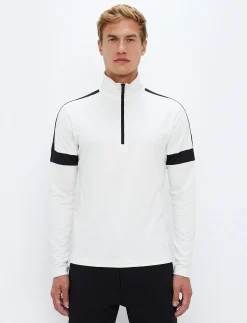 Dino 1/2 Zip Sweat - Blanc