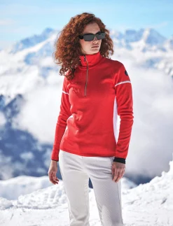 Ember W Merino Sweat - Poinsetta Red