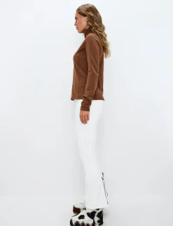 Hallie W Wool Sweat - Cashmere Brown
