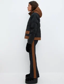 Harlow W Ski Jacket - Black/Cashmere Brown