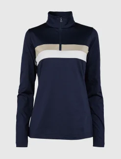 Lexie W Sweat - Navy/Lt Beige