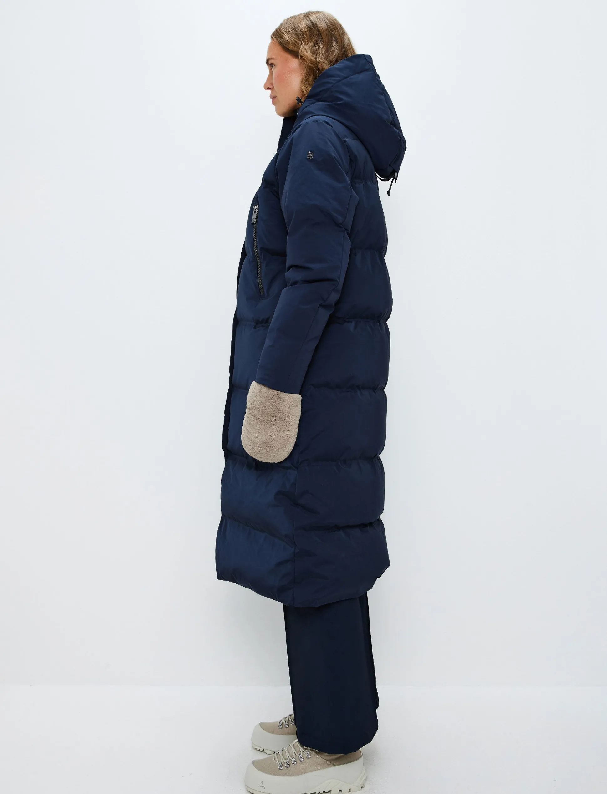 Lilly W Down Coat - Navy