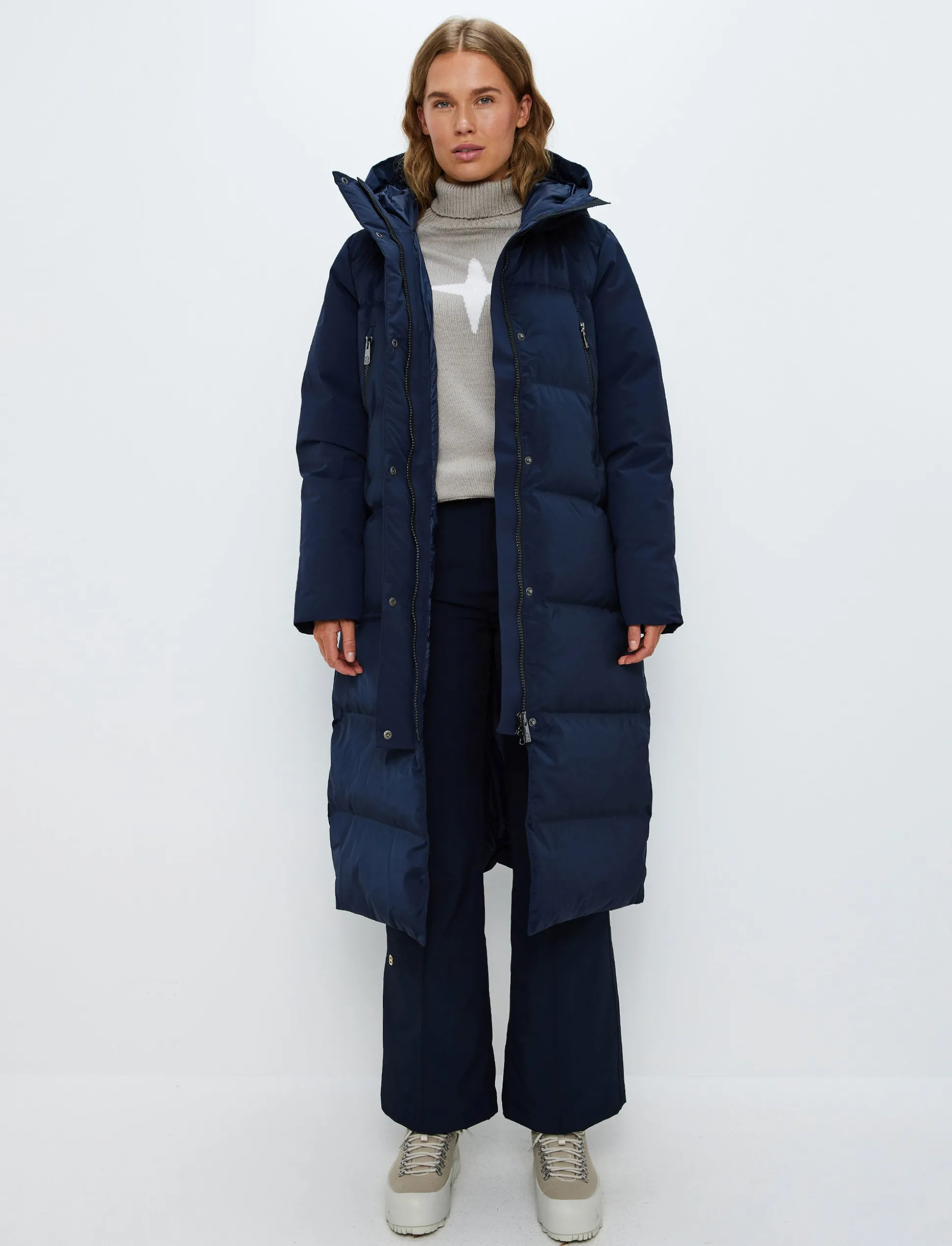 Lilly W Down Coat - Navy