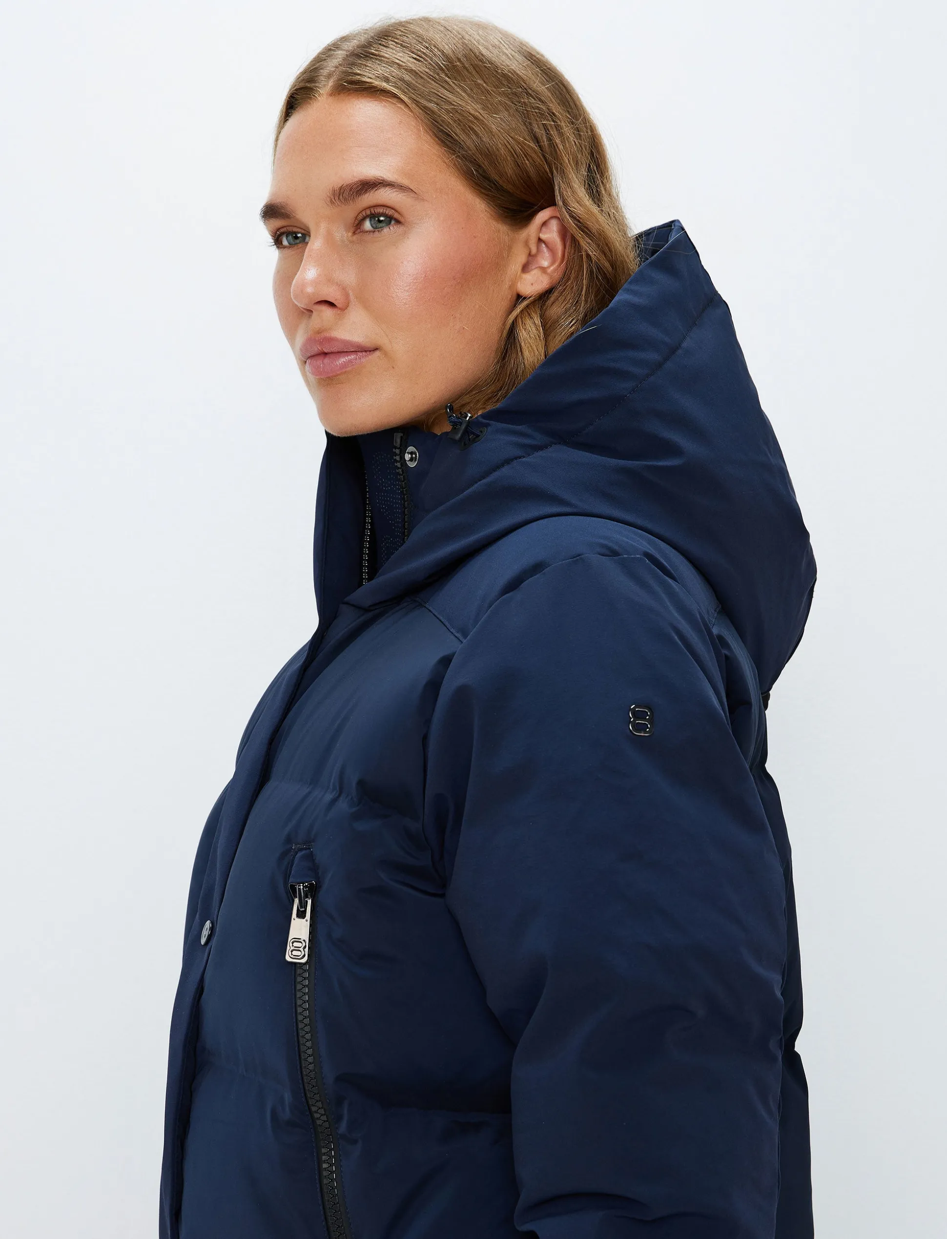 Lilly W Down Coat - Navy