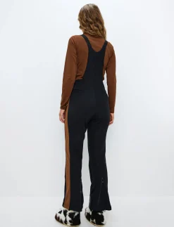 Maya W Bib Pant - Black/Cashmere Brown
