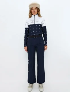 Mira Flare Ski Pant - Navy