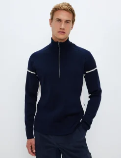 Moritz Merino Sweat - Navy