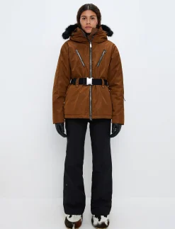 Perla W Ski Jacket - Cashmere Brown