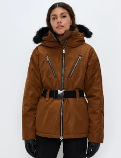 Perla W Ski Jacket - Cashmere Brown