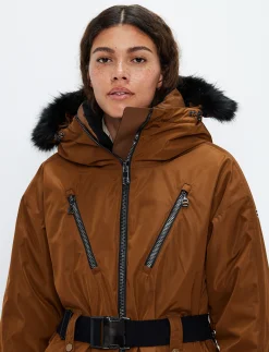 Perla W Ski Jacket - Cashmere Brown