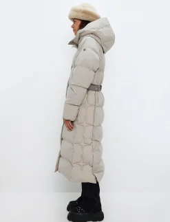 Ruth W Down Coat - Lt Beige