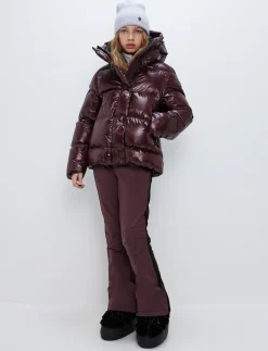 Saga Jr Ski Jacket - Dk Burgundy