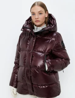 Sarah W Ski Down Jacket - Dk Burgundy